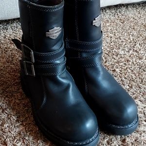 Harley Davidson motorcycle riding boots